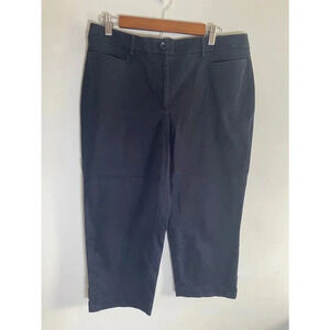 Women's Talbots Blue Perfect Skimmer Capri Pants‎ Size 12 GUC! 0114